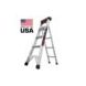 King Kombo 2.0 Pro 5ft Aluminum Ladder w/ Wall Pad
