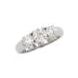 Trilogy Ring with 3 round brilliant cut diamonds-2.00 ct tw, White Gold - Size 1