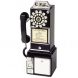 1950'S Public Pay Phone Replica (Black, Red)