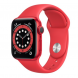 Apple Watch Series 6 GPS, 40mm Red Aluminum Case with Red Sport Band