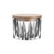 Sarek bowl with wood lid