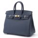 Hermes Birkin 25 Togo Leather Blue De Prusse