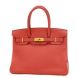 Hermes Birkin 30 Handbag Taurillon Clemence Bougainvillea D Stamp