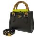 Gucci Bamboo Diana Handbag Mini Leather Black 655661