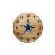 Dallas Cowboys Oak Barrel Clock
