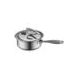 3-Qt. Tri-Ply Stainless Steel Saucepan featuring Silicone Handles and Convenient Lid with Patented R