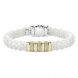 18k Ceramic Triple Diamond Bracelet