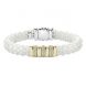 18k Ceramic Triple Diamond Bracelet