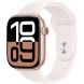 Apple Watch Series 10 GPS 46mm Rose Gold Aluminum Case with Light Blush Sport Band - S/M