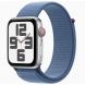 Apple Watch Series 10 GPS + Cellular 42mm Silver Aluminum Case with Denim Sport Band - S/M