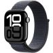 Apple Watch Series 10 GPS + Cellular 42mm Jet Black Aluminum Case with Ink Sport Loop