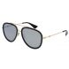 Womens Pilot Sunglasses-Black
