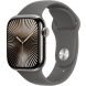 Apple Watch Series 10 GPS + Cellular 42mm Natural Titanium Case with Stone Gray Sport Band - S/M