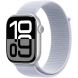 Apple Watch Series 10 GPS + Cellular 46mm Silver Aluminum Case with Blue Cloud Sport Loop