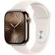 Apple Watch Series 10 GPS + Cellular 42mm Gold Titanium Case with Starlight Sport Band - S/M