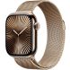 Apple Watch Series 10 GPS + Cellular 42mm Gold Titanium Case with Gold Milanese Loop