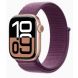 Apple Watch Series 10 GPS 42mm Rose Gold Aluminum Case with Plum Sport Loop