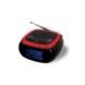 Digital AM/FM Weather Band Alarm Clock Radio with NOAA Weather Alert and LED Alert Indicator Ring