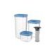 Leo Vacuum Food Container Set (4x), Blue