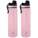 Grosche Oasis Infuser Bottle 650 Ml / 22 Oz, Set Of 2 Rose Quartz Shimmery