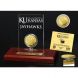 University of Kansas Basketball 3-Time National Champions Gold Coin Etched Acrylic