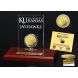 University of Kansas Basketball 3-Time National Champions Gold Coin Etched Acrylic