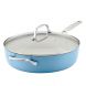 Hard Anodized Ceramic 5qt Saute Pan w/ Lid Blue Velvet