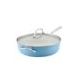 Hard Anodized Ceramic 5qt Saute Pan w/ Lid Blue Velvet