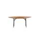 5.5 ft. x 2 ft. Serpentine Wood Folding Banquet and Hospitality Table