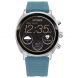 Citizen Unisex Smart Wear OS watch, Blue Silicone Strap and Black dial
