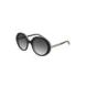 Womens Oval Sunglasses-Black
