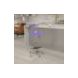 Vibrant Violet and Chrome Drafting Stool with Tractor Seat