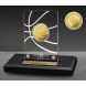 Kansas Basketball 6X National Champs Gold Coin & Acrylic Display