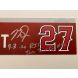 2020 Mike Trout SIgned Inscribed Locker Tag 