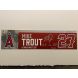 2020 Mike Trout SIgned Inscribed Locker Tag 