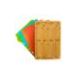 Bamboo 5pc Cutting Board, 4 Muti-colored inserts, 16.5x11.8x1.1