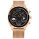 Citizen Unisex Smart Wear OS watch, Rose Gold-Tone Stainless Steel Bracelet and Black dial