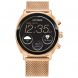 Citizen Unisex Smart Wear OS watch, Rose Gold-Tone Stainless Steel Bracelet and Black dial
