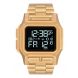 Mens Regulus Stainless Steel All Gold Digital Watch