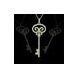Diamond Key to Success Pendant-14k gold with 64 round brilliant cut diamonds-.60 cts