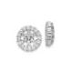 14K White Gold Lab Grown Diamond Earring Jackets, .69ctw
