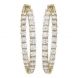 Elegant Diamond Inside-Outside Hoop Earrings-7.50 cts round brilliant diamonds in 14k yellow gold