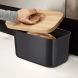 Bread Bin w/ Cutting Board Lid Black