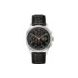 Men's Classic Swiss Automatic, Black Chronograph Dial with Black leather strap