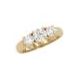 Trilogy Ring with 3 round brilliant cut diamonds-2.00 ct tw, Yellow Gold - Size 4