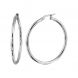 PARIKHS 2.5MM Plain Hoop Earring in 925 Sterling Silver - 55MM