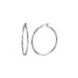 PARIKHS 2.5MM Plain Hoop Earring in 925 Sterling Silver - 55MM