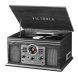 Wooden 6-In-1 Nostalgic Classic Turntable with Bluetooth