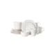 Abby White 16pc Stoneware Dinnerware Set