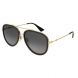 Womens Pilot Sunglasses-Black